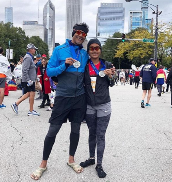 Milind Soman Cheers For Wife Ankita Konwar For Running 1st World Major Marathon