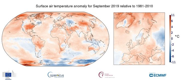 September hottest month