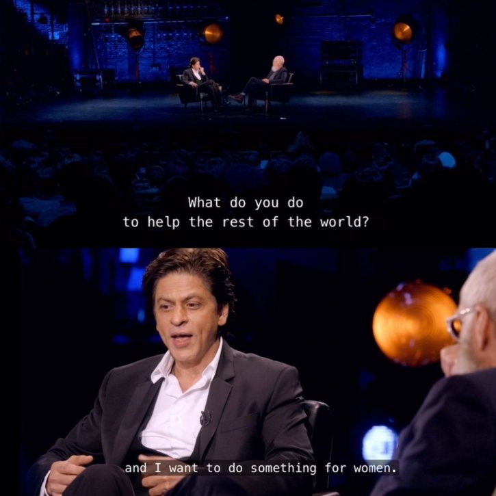 SRK David Letterman