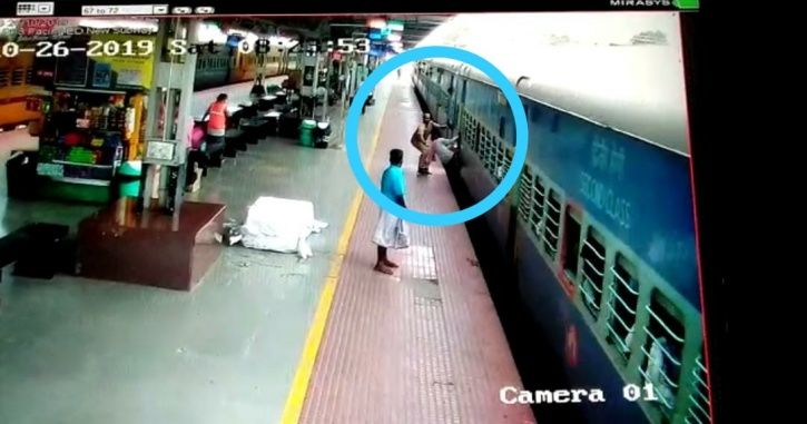 Tamil Nadu cops saves life of a passenger