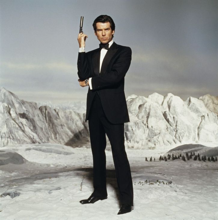 Pierce Brosnan as James Bond.