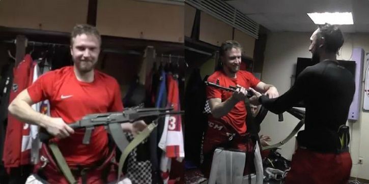 Saveli Kononov got an AK-47