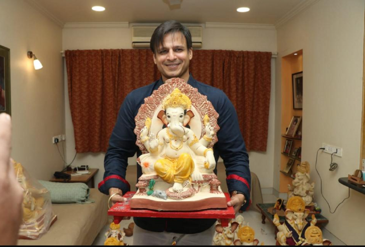 Vivek Oberoi celebrates Ganesh Chaturthi.