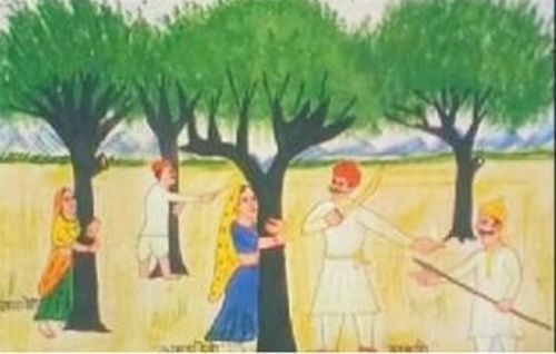 CHIPKO MOVEMENT ,TO SAVE FROM DERORESTATION