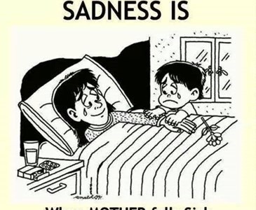 Sadness Is...When Mother Falls Sick..:(( ;(