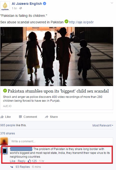 Al Jazeera Posted About A Sex Scandal In Pakistan And The First Comment Will Shock You