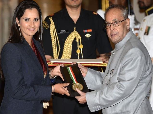 Sania Mirza Receives Rajiv Gandhi Khel Ratna Award