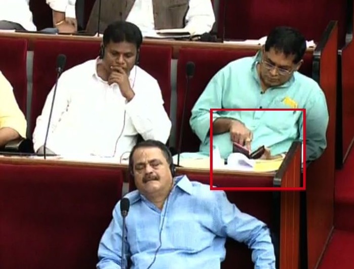 Congress MLA Caught Watching Porn In The Assembly, SACKED!