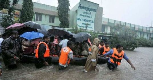 The Good Samaritans: 10 Moving Pictures Of People Rescuing Chennaites During Floods