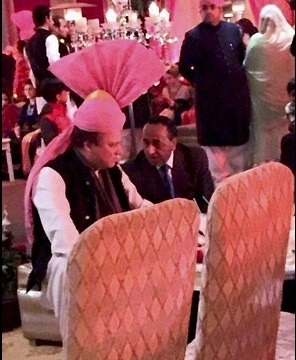 Pakistan PM Sharif Wears Pink Turban Gifted By PM Modi