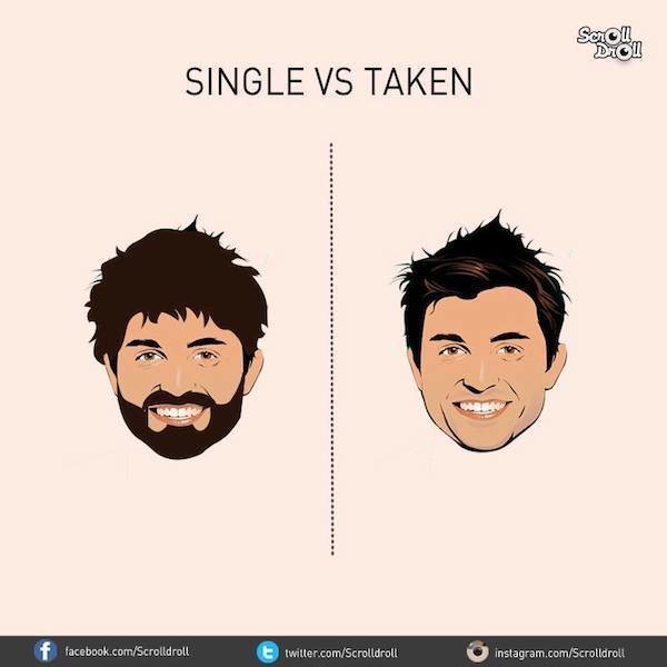 7 Images That Illustrate The Difference Between Single And Taken Men!
