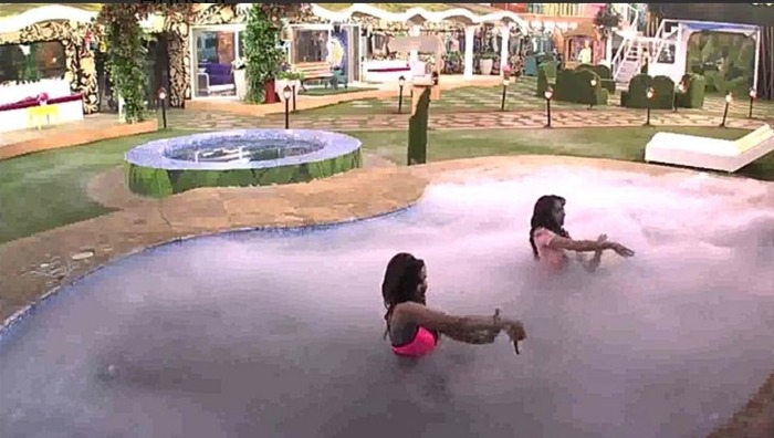 Wild Card: Nora Fatehi & Giselle Thakral's Hot And Wet Entry In Bigg Boss 9