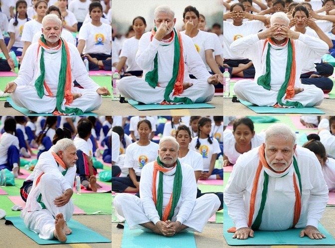Celebs At International Yoga Day