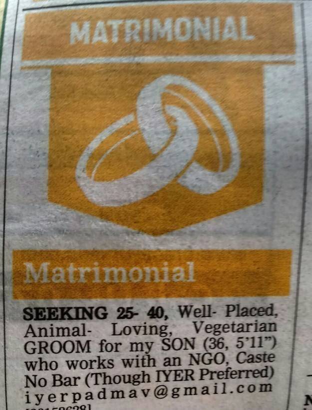 India's First Gay Matrimonial Ad