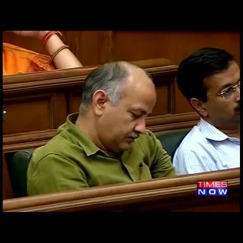 Oops! AAP Leader Manish Sisodia Caught Napping Inside Assembly