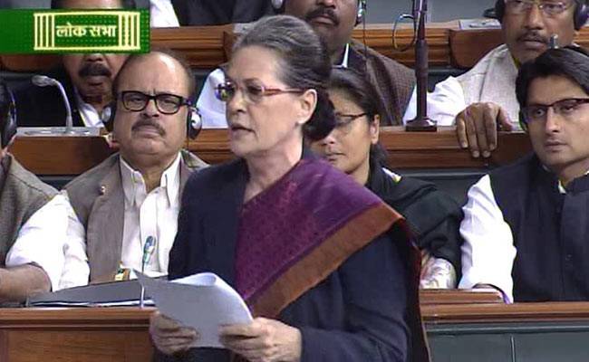 Sonia Gandhi Slams PM Narendra Modi In A Parliament Session