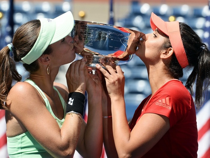 Sania Mirza- Martina Hingis Win US Open Women's Doubles Title