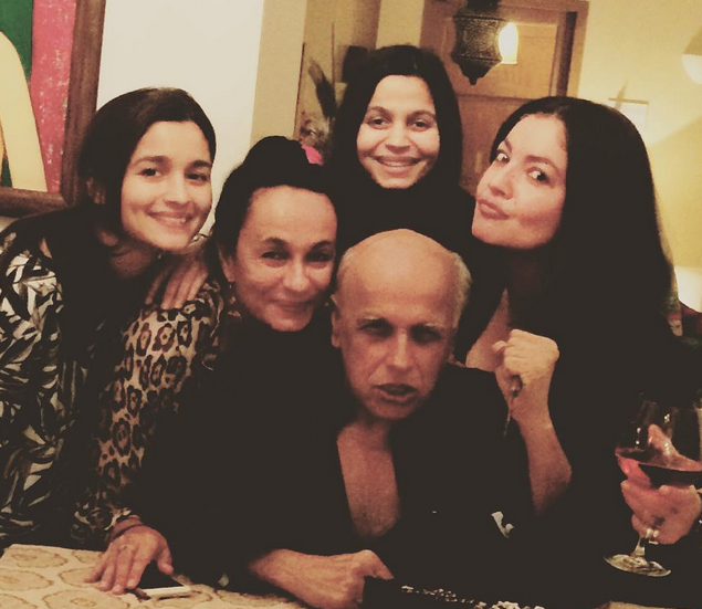 Photos: Mahesh Bhatt's Daughters Shower Love On His Birthday!