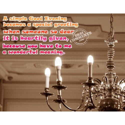 Good Evening Meaning