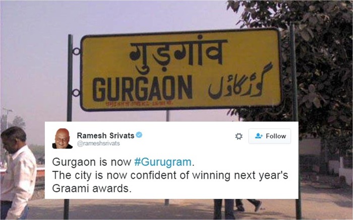 RIP Gurgaon: Hilarious Tweets About Its Rename To Gurugram!