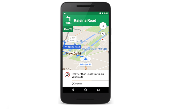 Google's New Update Offers Traffic Alerts And Alternate Routes