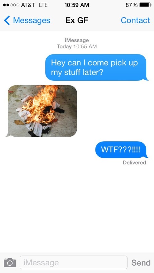 20 Funniest responses to a text from your ex!