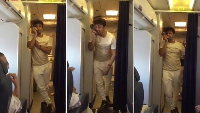 #SoCool: Sonu Nigam Surprises His Fans With An Impromptu Performance On A Flight
