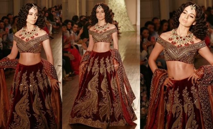 Kangana Ranaut's Mughal Empress Look For Manav Gangwani Rocked India Fashion Week
