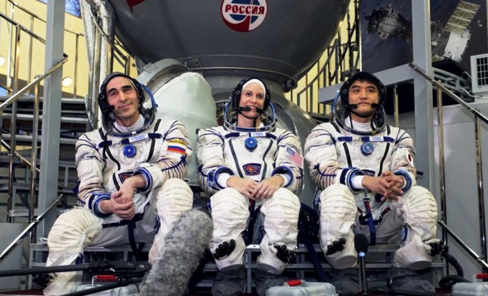 Three NASA Astronauts On Their Way To The International Space Station