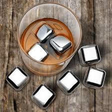Amazing Gadgets - HealthPro Reusable Silver Stainless Steel Ice Cubes