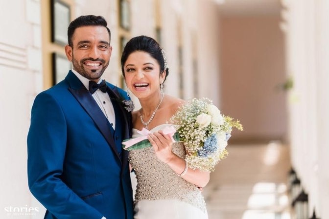 Robin Uthappa Tied The Knot With Fiancee Sheetal Gautam On Thursday, March 3, 2016.