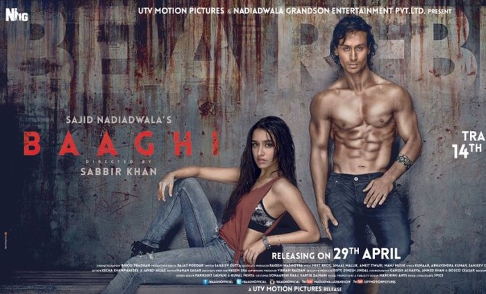 The Official Poster Of Tiger And Shraddha Starrer Baaghi Is Out