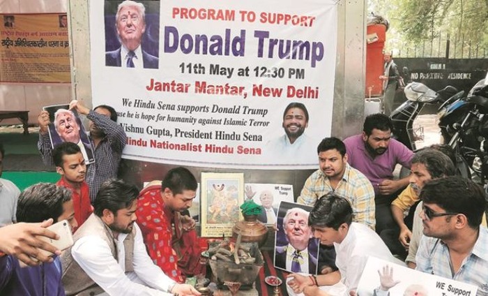 Hindu Sena Performs Havan For Donald Trump's Sucess