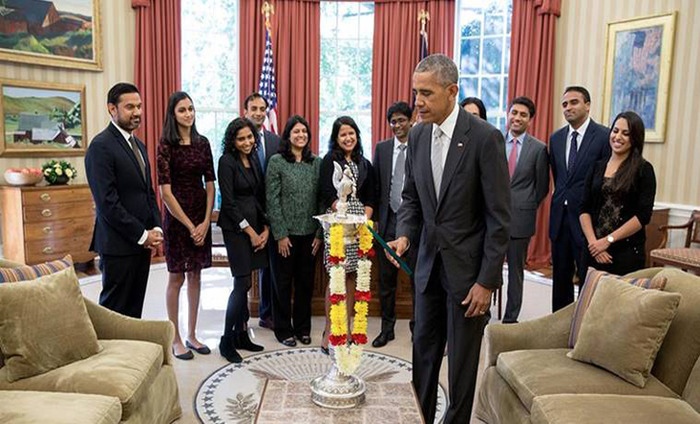 Barack Obama Celebrates Diwali By Lighting First Ever Diya In Oval Office
