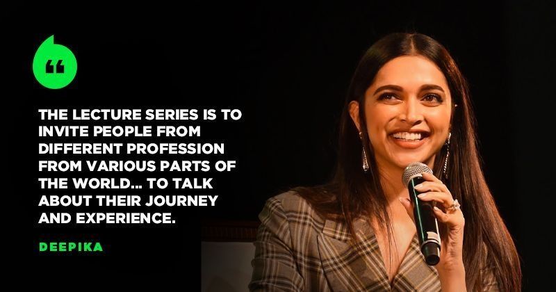 Image result for Deepika Padukone launches lecture series on depression