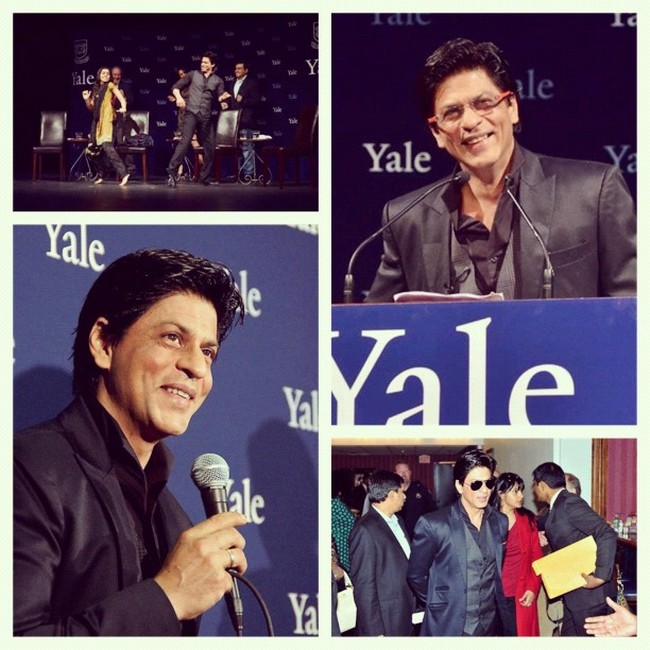 TWITTER DIARY - SRK speaks at Yale!