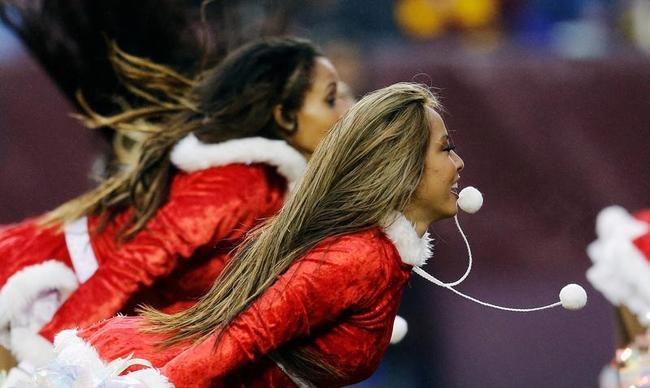 NFL Cheerleaders Dance Christmas Style