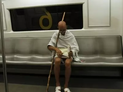 Dressing Up as Mahatma Gandhi