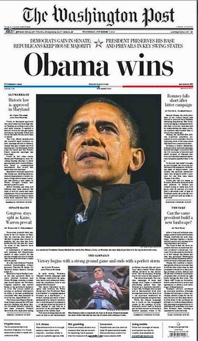 Obama Wins Tomorrow's Headlines