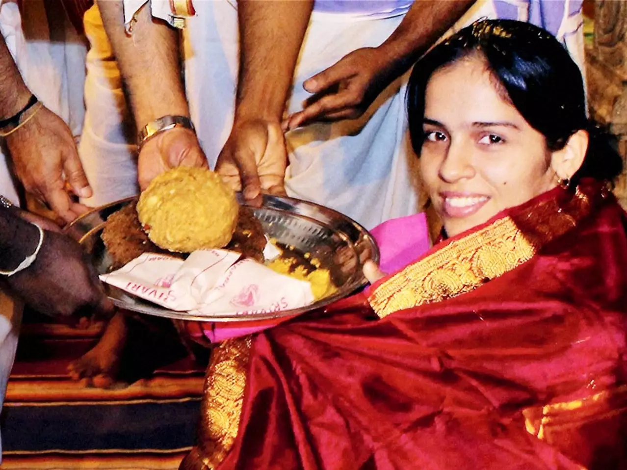 PICS: Saina seeks divine blessings
