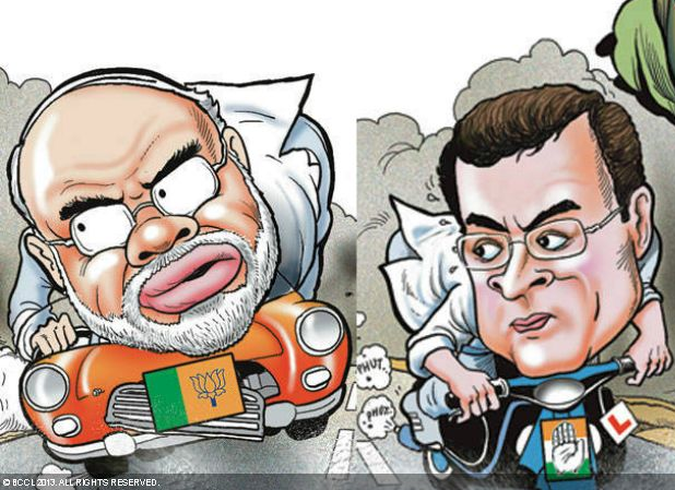 Funniest Cartoons: Narendra Modi vs Rahul Gandhi