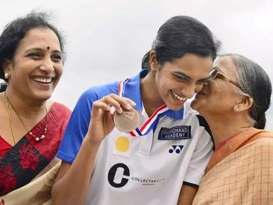 HAPPY PICS: P V Sindhu with Family