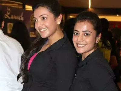 Kajal Aggarwal and her sister