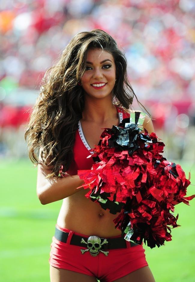 The Tampa Bay Buccaneers Charleaders perform during a Reebok NFL News  Photo - Getty Images