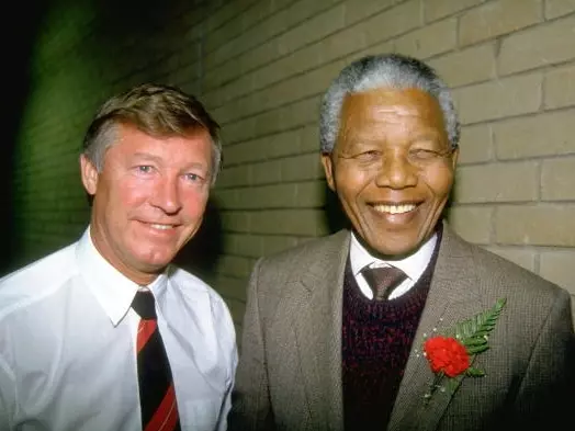 Sir Alex Ferguson and Nelson Mandela