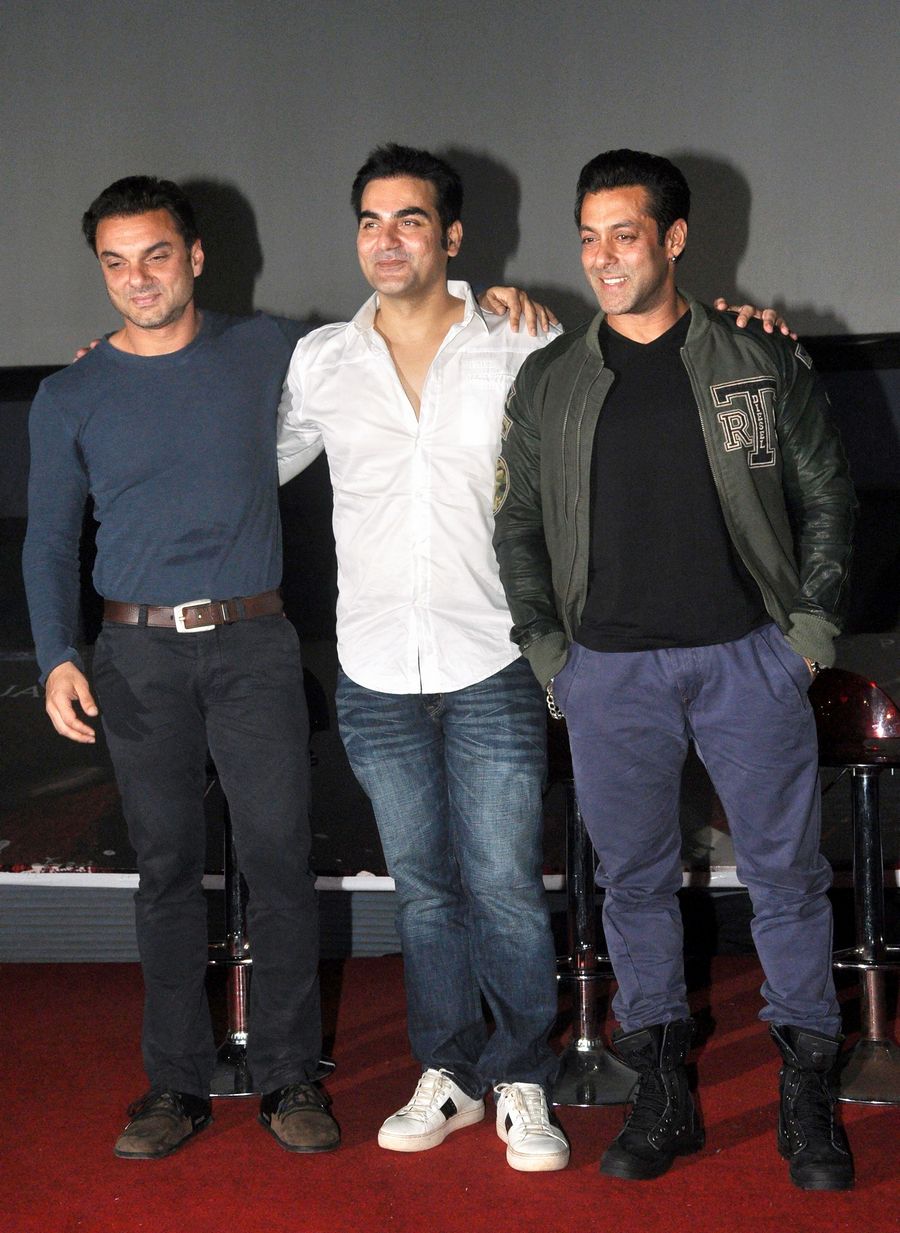 Hello Brothers! Salman, Arbaaz, Sohail At Jai Ho Teaser Launch