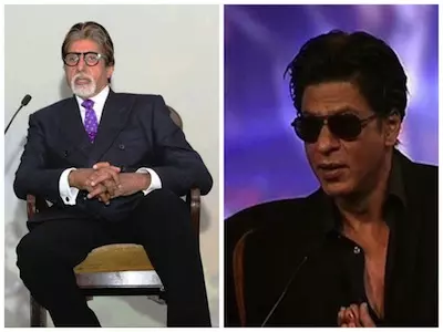 BIG B AND SRK ON STAGE
