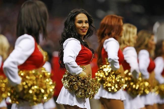 The cheerleaders of Super Bowl XLVII