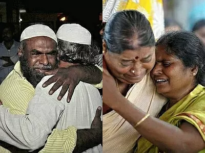 Hyderabad Blasts: Tragic Scenes