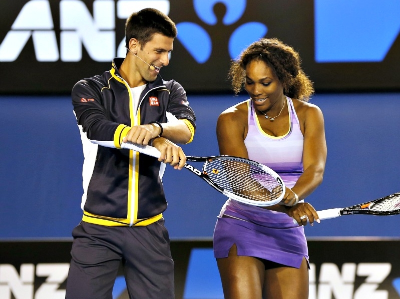 Djokovic & Serena Dance Gangnam Style